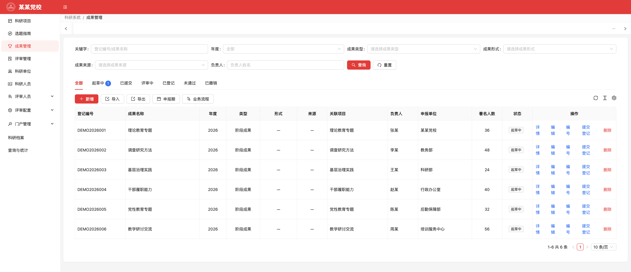 决策咨询与咨政管理系统功能画面